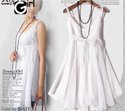 Cute Empire Dress WHITE