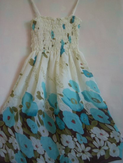 Floral BLUE tube Dress