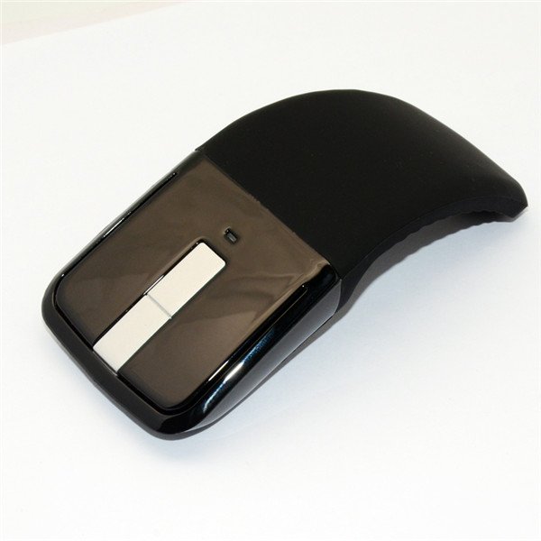 Wireless 2.4GHz Optical Mouse Arc Touch Scroll Computer Laptop PC Flat with USB Adaptor Unique