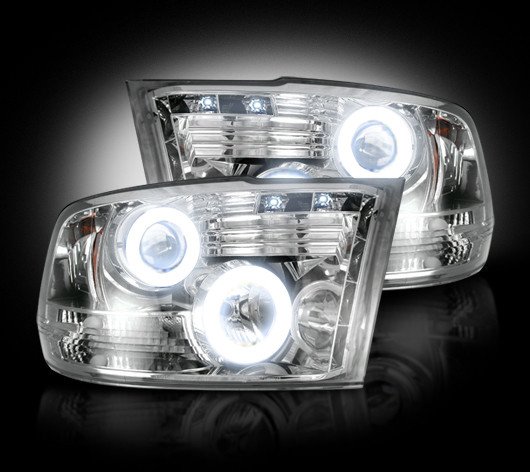 Part # 264270CLCC - CLEAR Projector Headlights Dodge RAM 09-12 1500 & 10-12 2500/3500