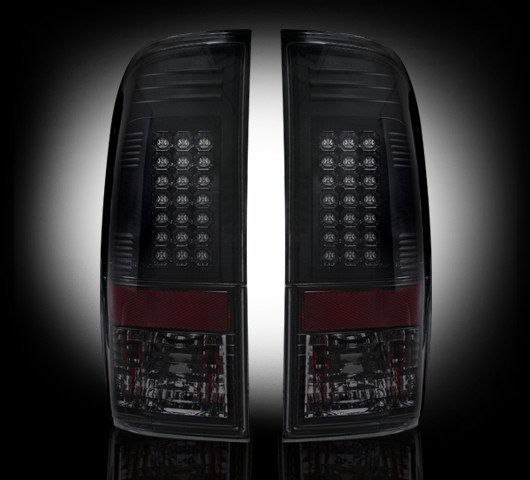 Part # 264176BK - SMOKED LED Tail Lights Ford Superduty 2008-2012