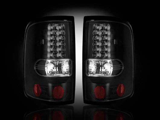 Part # 264178BK SMOKED LED Tail Lights Ford F150 04-08