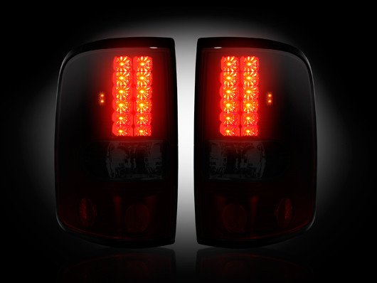 Part # 264178RBK RED SMOKED LED Tail Lights Ford F150 04-08
