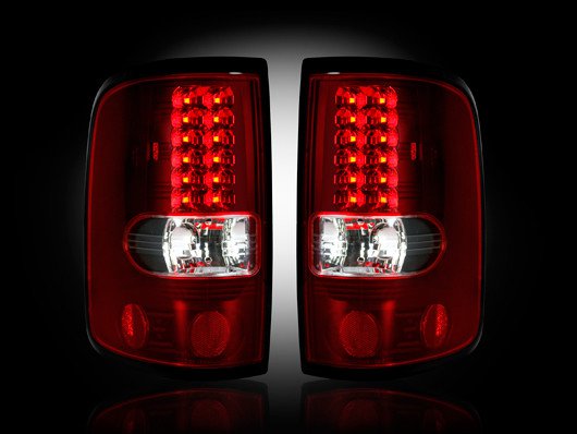 Part # 264178RD RED LED Tail Lights Ford F150 04-08