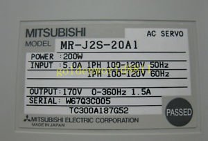 Mitsubishi servo driver MR-J2S-20A1 good in condition for industry use