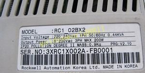 Samsung RC1-02BX2 servo driver 200W good in condition for industry use