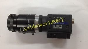 KEYENCE CCD camera CV-035C with lens good in condition for industry use