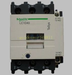 NEW Schneider AC contactor LC1D40 F7C AC110V good in condition for industry use