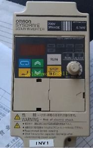 OMRON inverter 3G3JV-A2001 0.1KW 220V good in condition for industry use