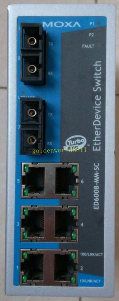MOXA ED6008-MM-SC industrial switches good in condition for industry use