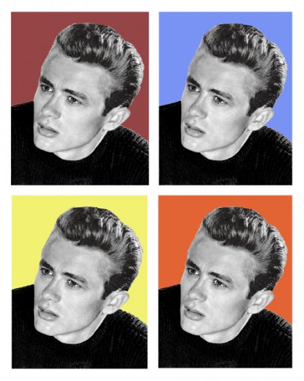 James Dean POP ART 1-11"X 14" Photographic Images