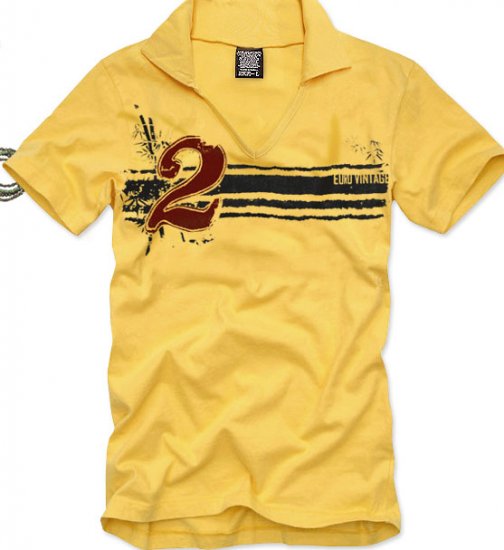 V-neck short sleeve men's t-shirt - 2