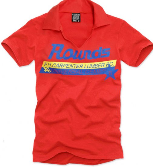 V-neck short sleeve men's t-shirt - Rounds