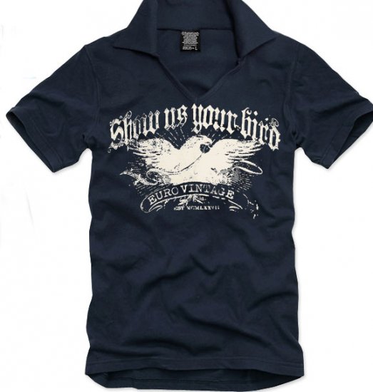 V-neck short sleeve men's t-shirt - Eagle