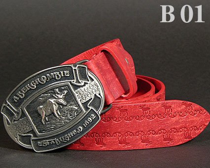 Abercrombie & Fitch Unisex Casual Genuine Leather Belt - A&F