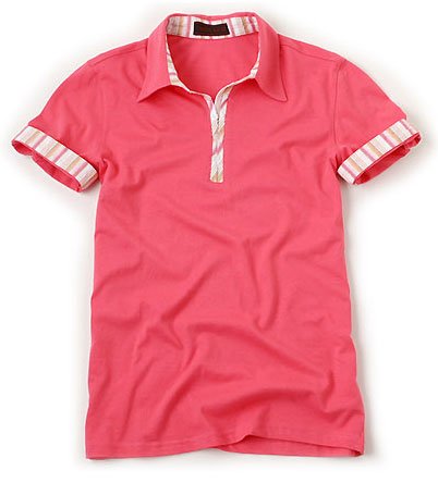 Button Point Collar Short Sleeve T-shirts For Men