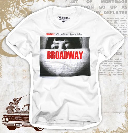 "BROADWAY * TIMES" Hollywood Vintage Style Men's T-shirt