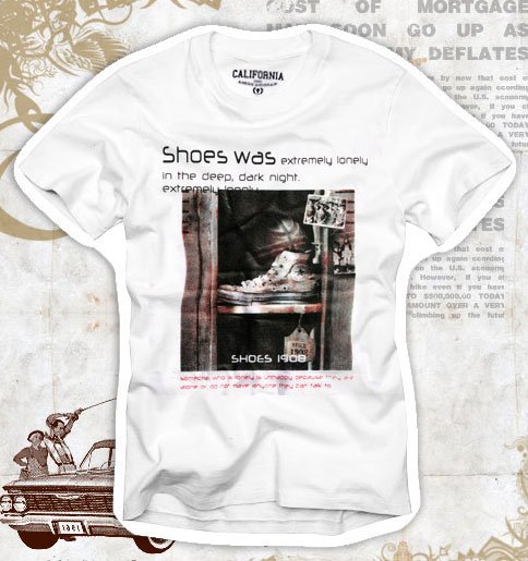 "Shoes was" Hollywood Vintage Style Men's T-shirt