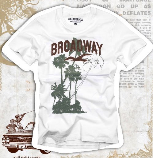 "Broadway" Hollywood Vintage Style Men's T-shirt