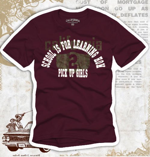 "Pick up Girls" Hollywood Vintage Style Men's T-shirt