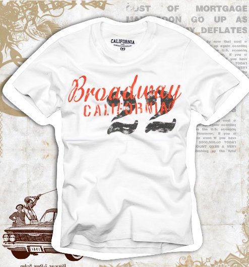 "No. 22" Hollywood Vintage Style Men's T-shirt