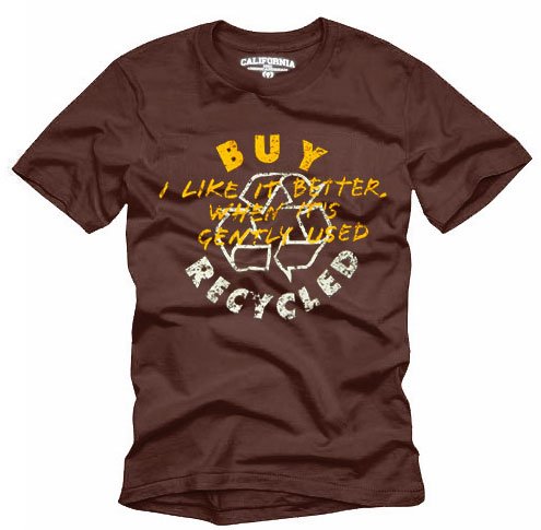 "BUY Recycled" Hollywood Vintage Style Men's T-shirt