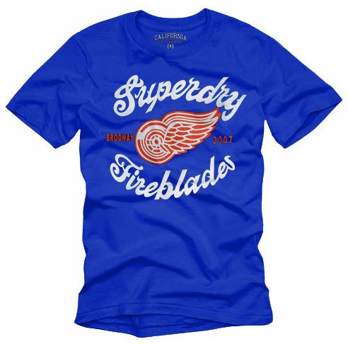 "Superday Fireblades" Hollywood Vintage Style Men's T-shirt