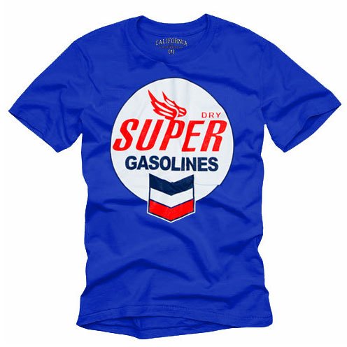 "SUPER Gasolines" Hollywood Vintage Style Men's T-shirt