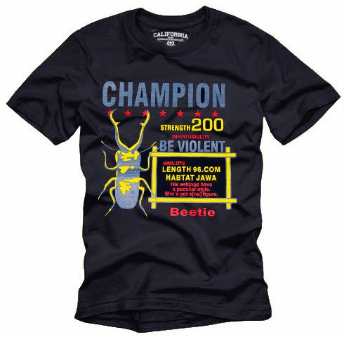 "CHAMPION" Hollywood Vintage Style Men's T-shirt