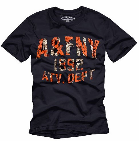 "A&FNY" Hollywood Vintage Style Men's T-shirt
