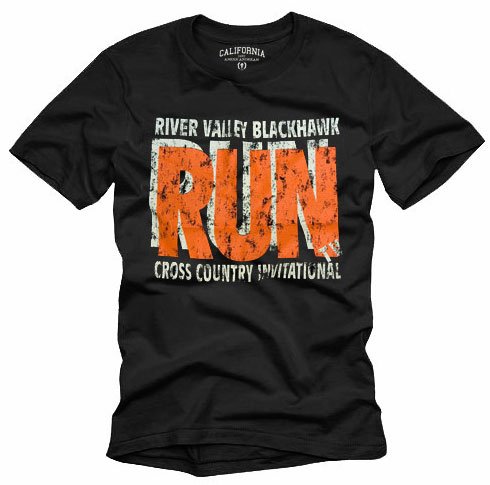 "RUN" Hollywood Vintage Style Men's T-shirt