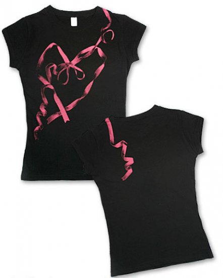 "Heart Ribbon" Hollywood Vintage Style Women's T-shirt