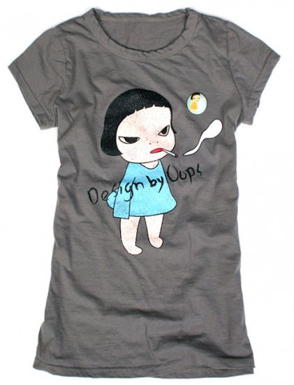Artist Yoshitomo Nara's Artwork "Too young to die" T-shirt for Women