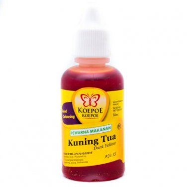 koepoe koepoe pewarna makanan kuning tua 30ml yellow food coloring koepoe koepoe pewarna makanan kuning tua 30ml yellow food coloring