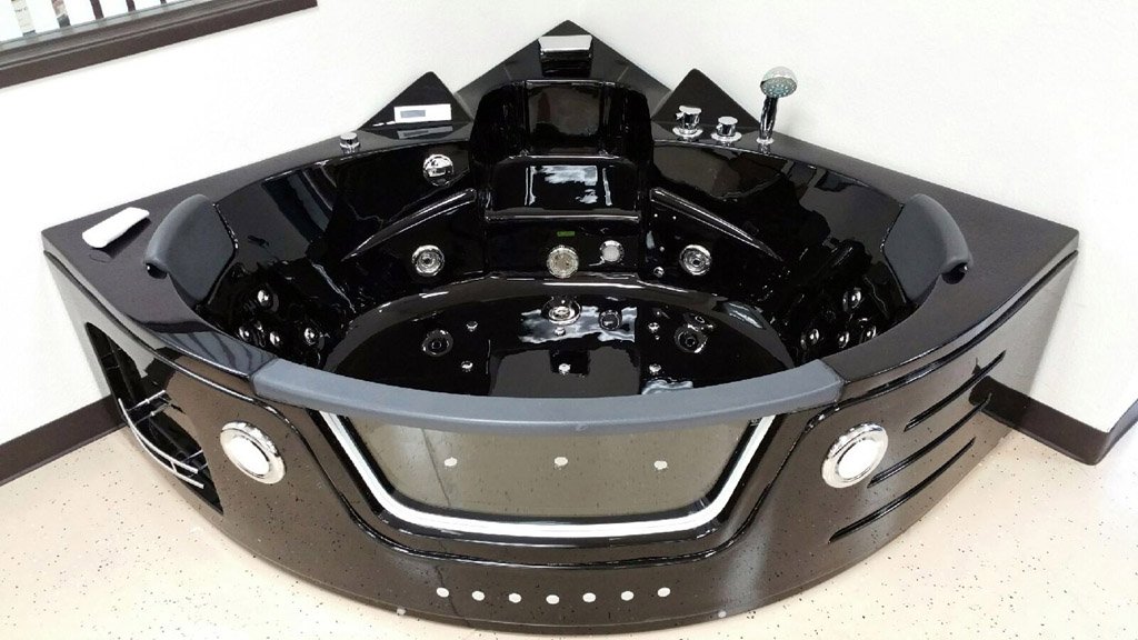 SD050A Jetted Whirlpool Massage Hydrotherapy Bathtub Tub Indoor - BLACK