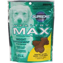 Supreme Healthy Max Weight Management Dog Treats, 4-oz. Bags