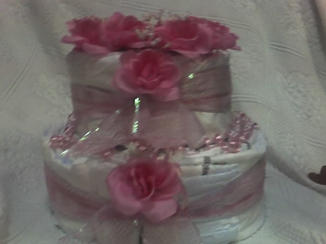 2 TIER PINK CAKE