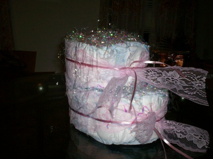 PINK BABY BOOTIE CAKE