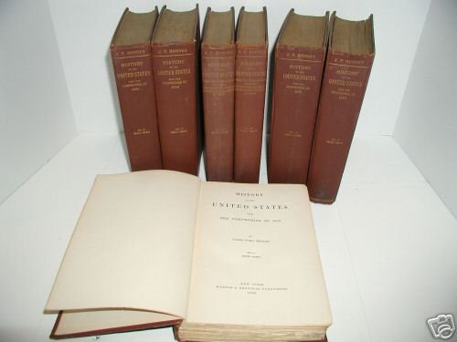 History of the United States Rhodes 7 Volumes 1896 +