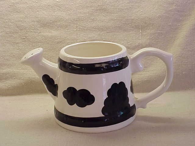 Black & White Cow Pattern on a Watering Pail - Memory Lane Collectibles