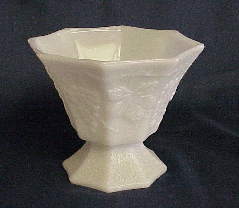 Milk Glass Compote - Memory Lane Collectibles