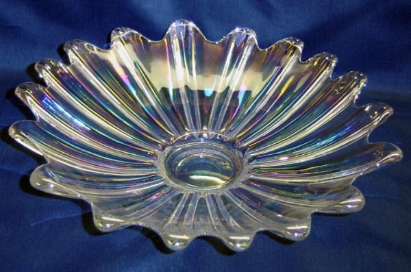 Beautiful Fostoria Iridescent Bowl - Memory Lane Collectibles