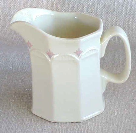 Classic Design Creamer with Pink Trim - Memory Lane Collectibles