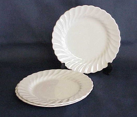 Johnson Brothers Snowhite Regency Bread & Butter Plates - Memory Lane Collectibles