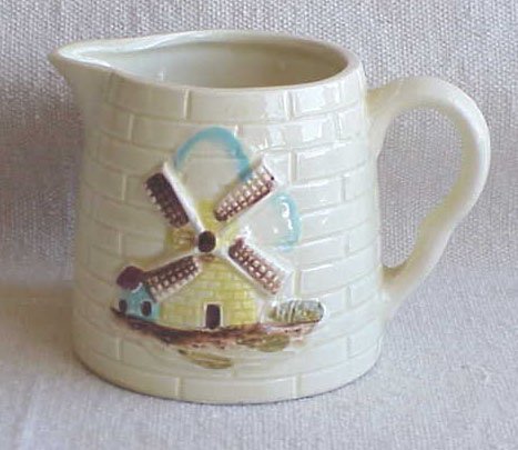Creamer with Windmill Design - Made in Japan - Memory Lane Collectibles