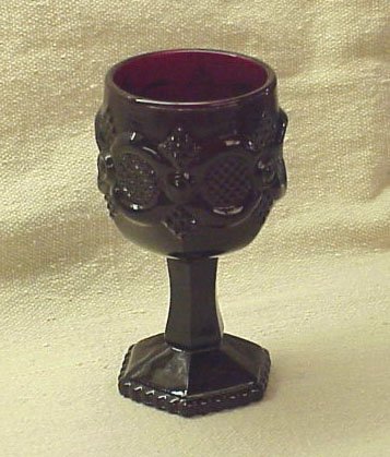 Avon Cape Cod Ruby Goblet - Memory Lane Collectibles