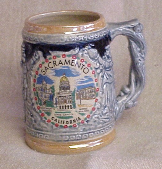 Vintage Stein - Souveneir Sacramento, California - Memory Lane Collectibles