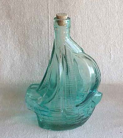 Anchor Hocking Santa Maria Commerative Bottle - Memory Lane Collectibles