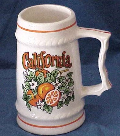 California Miniature Stein - Memory Lane Collectibles