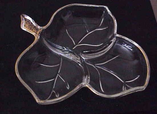 Vintage Leaf Divided Relish Dish - Memory Lane Collectibles